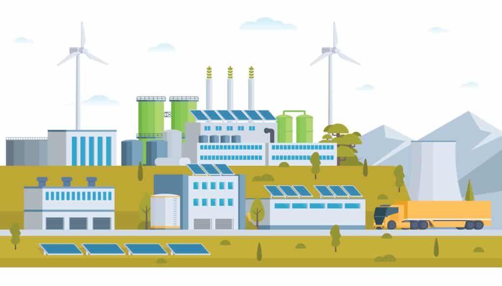 Stockfoto van energiehubs