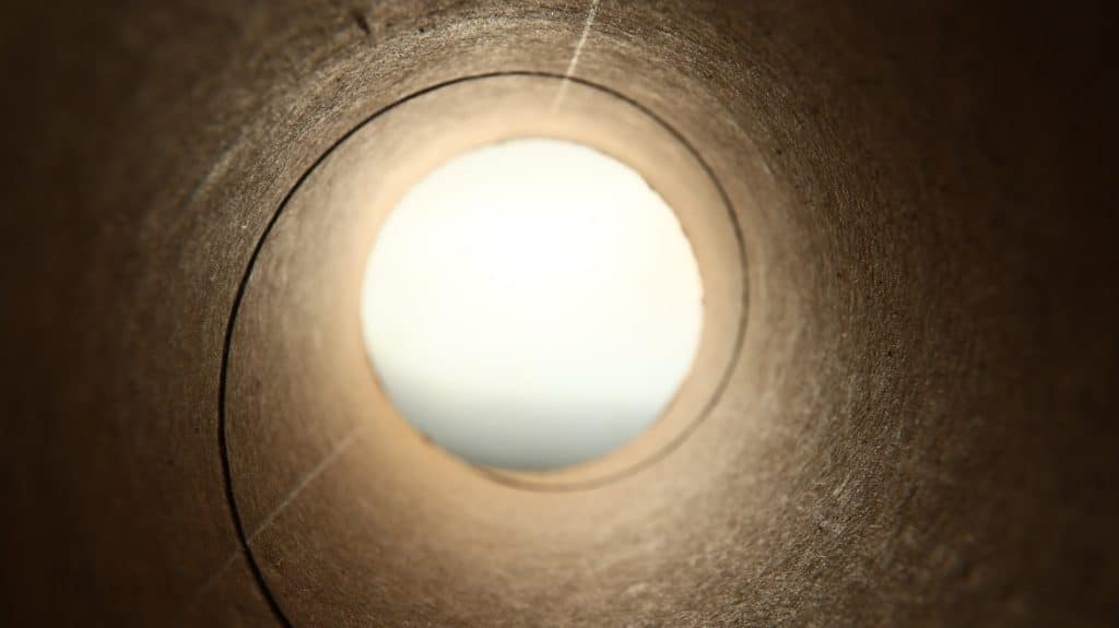 Binnenkant van een leiding