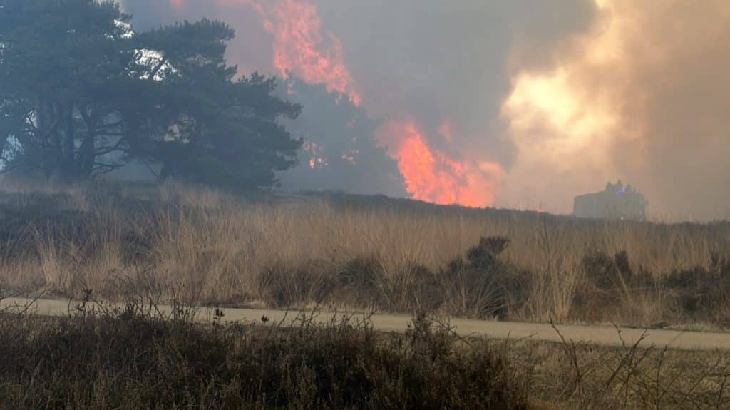 Brand op Edese heide, april 2025